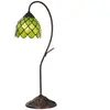 LumiLamp Tiffany Tafellamp Ø 28x60 cm Groen Glas Tiffany Bureaulamp