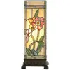 Lumilamp Tiffany Tafellamp 18x18x45 cm Beige Roze Glas Bloemen
