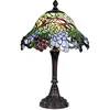 Lumilamp Lampe de table Tiffany Ø 30x48 cm Vert Bleu Verre Fruit 5LL-789