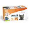 8x100g Multipack Yarrah Bio Pâté lot mixte (3 variétés) - Pâtée pour c...