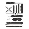 Shots Ouch! Denim - Bondage Kit Tough Denim Style - Black