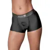 Ouch! by Shots - Vibrating Strap-on Boxer - XS/S - Black