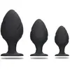 Shots - Ouch! Gewervelde Butt Plug Set black