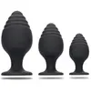 Shots - Ouch! Geribbelde Butt Plug Set black