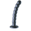 Ouch! by Shots Beaded Silicone G-Spot Dildo - 6,5'' / 16,5 cm