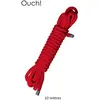 Ouch! Japanse Bondage Touw voor Stoute Spellen - 10m - Rood