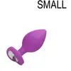 Shots Ouch! - Regular Diamond Heart Butt Plug - Purple