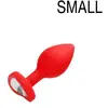 Shots - Ouch! Butt Plug met Diamanten Hart red