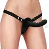 Ouch! Double Gode Ceinture Vibrant Silicone Ribbed