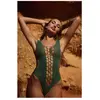 Shots - Le Désir DES019GRNOSX - V-Neck Teddy Opaque Panels - Queen Siz...