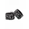 Shots - Ouch! Printed Hand Cuffs - Love Street Art Fasion - Black