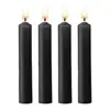 Ouch! Teasing Wax Candles - Waxkaarsen Paraffine - Lage Temperatuur - 4 Stuks - Zwart