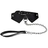 Ouch! Exclusieve Lederen Halsband met Kraagje en Schakelriem met Lus  ...