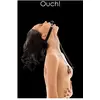 Ouch!   Siliconen Ball Gag met Tepel Klemmen en Schakelketting - Zwart