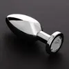 Shots - Steel Triune - Jeweled Butt Plug CUBIC ZIRCON - Large