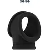 Sono - No.48 - Cockring with Ball Strap - Black