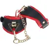 Menottes de Poignets Milan Noir et Rouge  