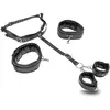 Shots - Ouch! OU902BLK - Body Harness with Thigh and Hand Cuffs - Blac...