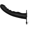 Ouch! by Shots Silicone Ribbed Strap-On - Adjustable - Black