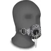 SHOTS Open Mouth Gag with Plug Stopper - Black