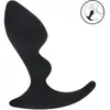 Double Ripple Silicone Prostate Massager - Black