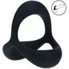 Tri O Ergo Silicone Cockring - Black