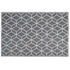 Esschert Design Tapis d'extérieur Graphiques Gris et blanc OC25