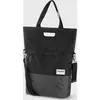 Gerecyclede shopper fietstas Urban Proof 20 liter - zwart/grijs