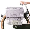 Gerecyclede dubbele fietstas Urban Proof 40 liter - groen/grijs