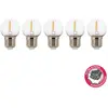 Bailey | 5x LED Kogellamp | Grote fitting E27  | 1W