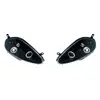 AUTO-STYLE Set koplampen passend voor Fiat Grande Punto 2005-2008 - Zwart - incl. Angel-Eyes