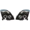 AUTO-STYLE Set koplampen passend voor Suzuki Swift II 2005-2010 - Zwart - incl. Angel-Eyes - Type 2