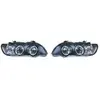 AUTO-STYLE Set koplampen passend voor BMW X5 E53 2000-2004 - Zwart - incl. Angel-Eyes