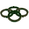 TPI Centreerringen 74.1->65.1mm Olijfgroen 4 stuks