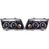 AUTO-STYLE Set koplampen passend voor Volkswagen Bora 1999-2005 - Zwart - incl. Angel-Eyes & Mistlampen