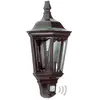 KS Verlichting Ancona Plat zwart met bewegingsmelder