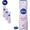 NIVEA Deodorant Spray Double Effect 3x150ml