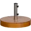WOOOD Monica Parasolvoet - Hout - Naturel - 37xØ49 cm