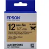 Accessoire EPSON LK-4KBK noir et or 12mm sur 5m