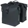 Basil Double Bicycle Sac Soho Lumière boréale Noir 41 l