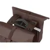 Basil City dubbele fietstas MIK, 28-32L, roasted brown