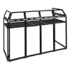 Vonyx DB5 XL DJ Booth meubel incl. witte en zwarte lycra stretch doeken
