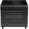 ETNA FI590ZWA - Inductiefornuis (90 cm) - Zwart glas - 3-fase