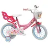 albri Fille de 14 Pouces, Vélo Disney Princesses Rose