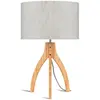 Good & Mojo ANNAPURNA-Lampe tripode Bambou & Lin Naturel H54cm