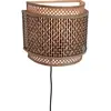 Good & Mojo BHUTAN-Applique murale demi-lune bambou Ø32cm