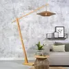 GOOD&MOJO Vloerlamp Bali - Bamboe/Zwart - 175x60x207cm - Scandinavisch...