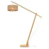 GOOD&MOJO Vloerlamp Iguazu - Bamboe/Jute - 165x50x207cm - Scandinavisc...