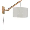 GOOD&MOJO Wandlamp Andes - Bamboe/Naturel - 50x32x45cm - Binnen Scandi...