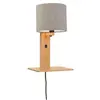 GOOD&MOJO Wandlamp Andes - Bamboe/Taupe - 19x24x36cm - Binnen Scandina...